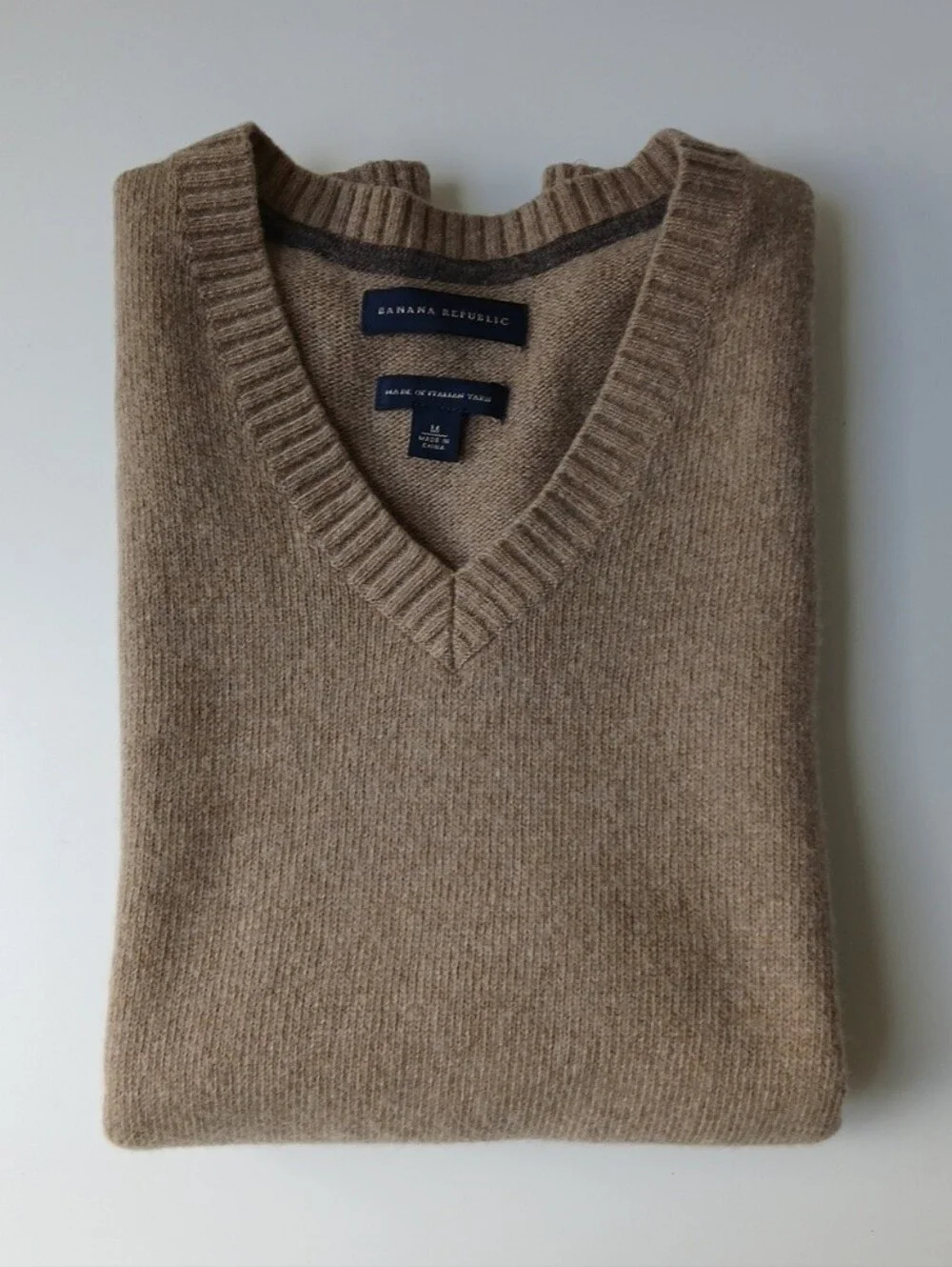 Banana Republic Merino Wool Sweater Vest Tan Men's Medium